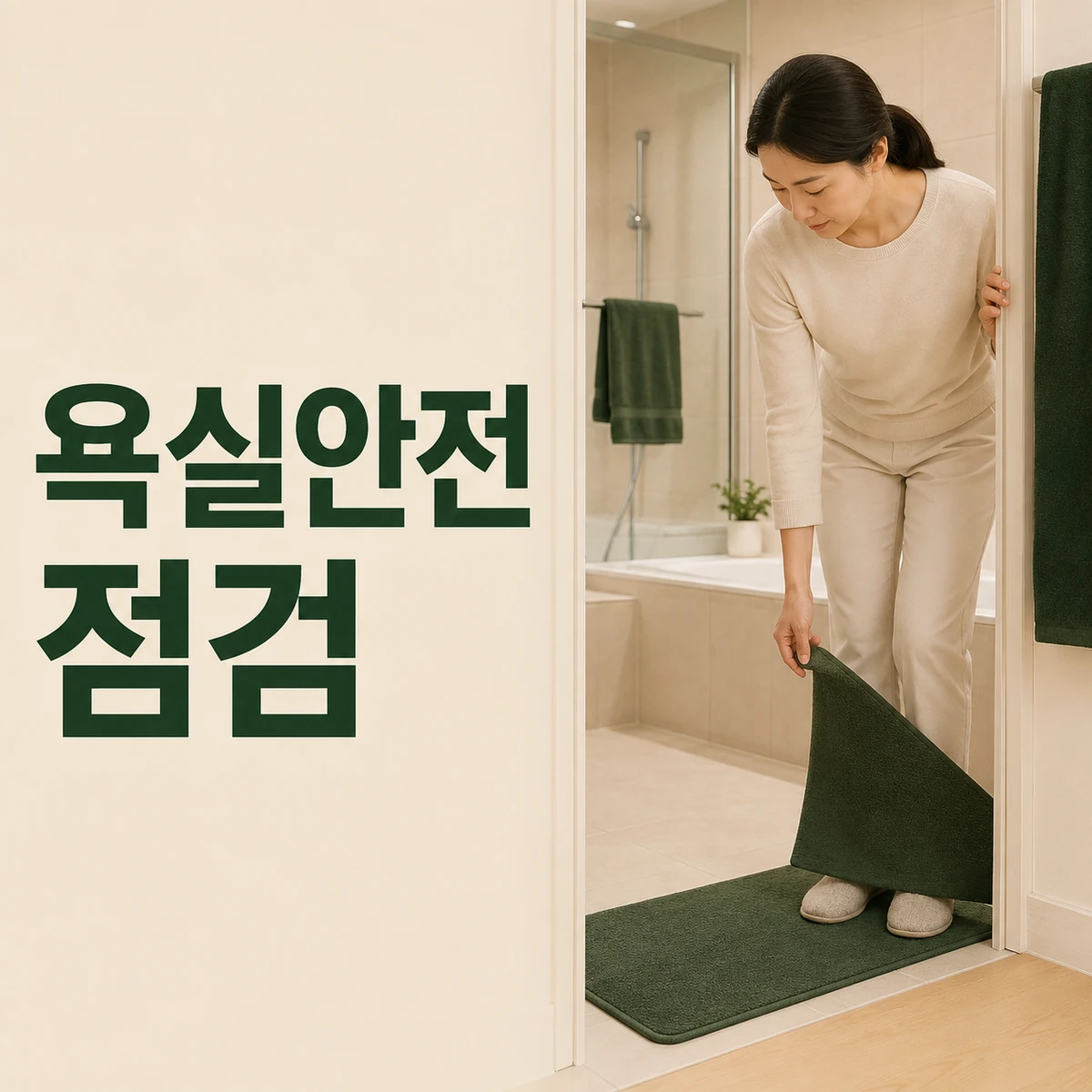 욕실안전 점검 생활 장면