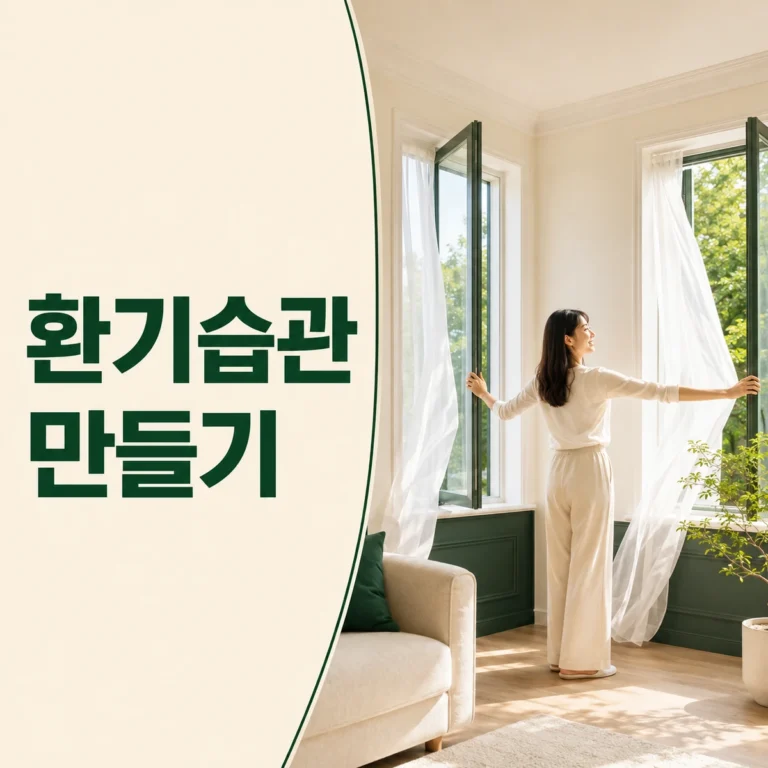 마주 보는 창과 안전한 환기 동선