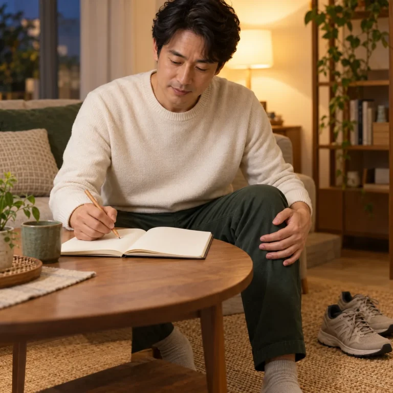 걷기 후 무릎이 불편할 때 거리·보행·증상 기록법
