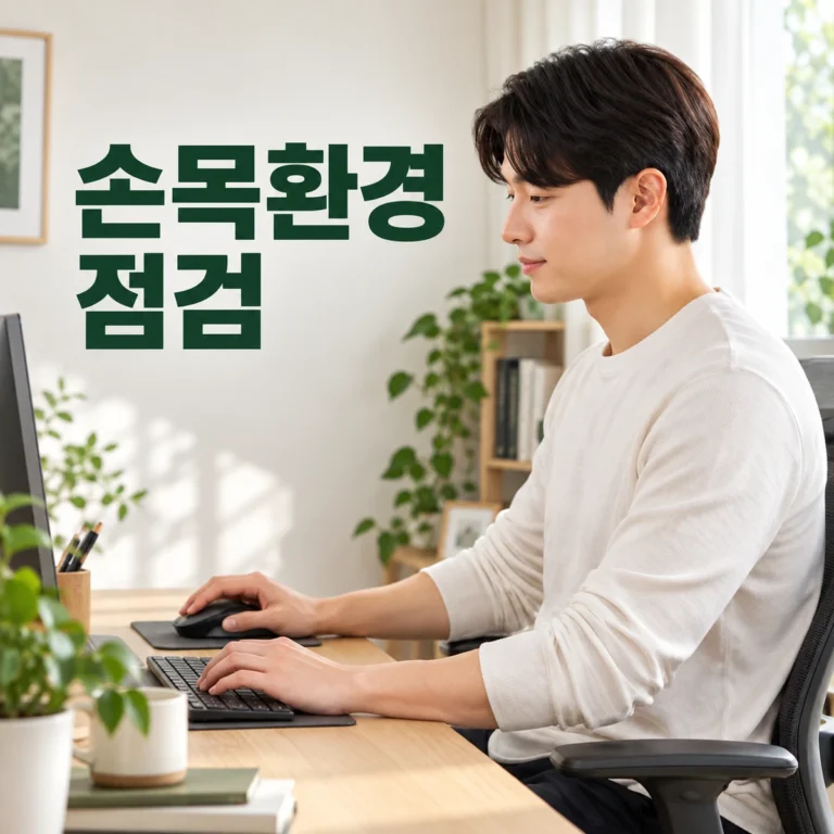 한국인 성인이 마우스·손목·책상 높이를 다시 맞춘다