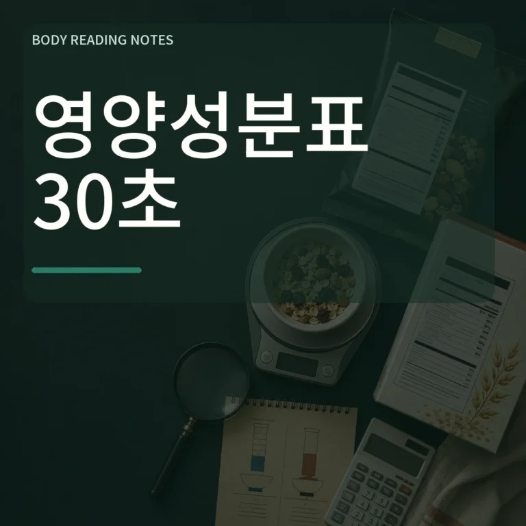 가공식품 두 개의 영양성분표를 나란히 비교하는 모습