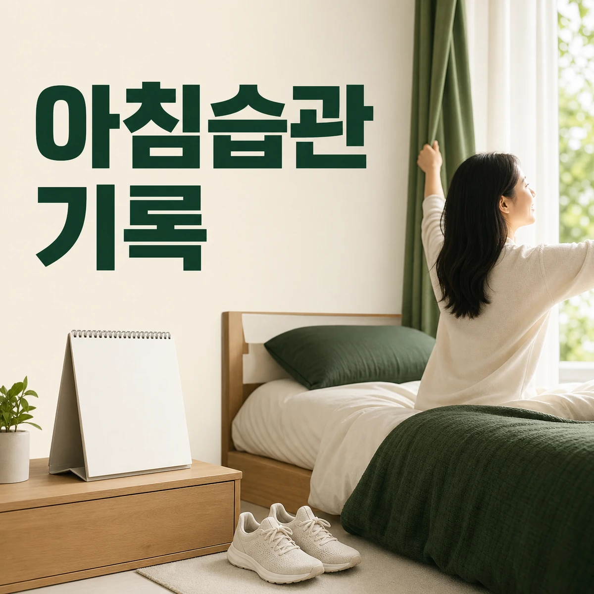 아침 달력과 한 가지 생활 행동