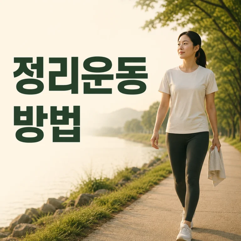 운동을 마친 뒤 천천히 걸으며 호흡이 변하는 과정을 살피는 사람