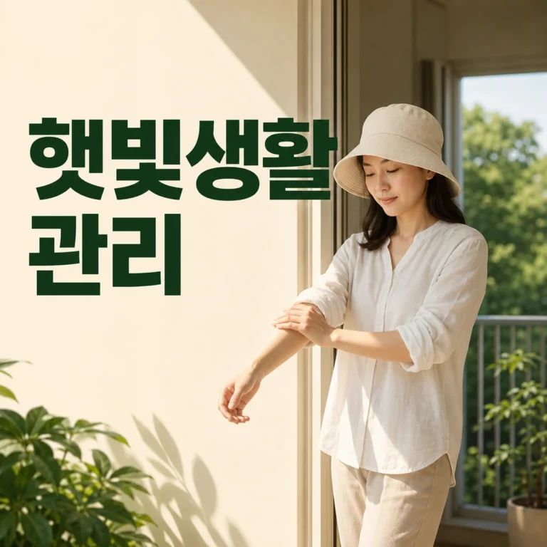 햇빛생활 관리 장면