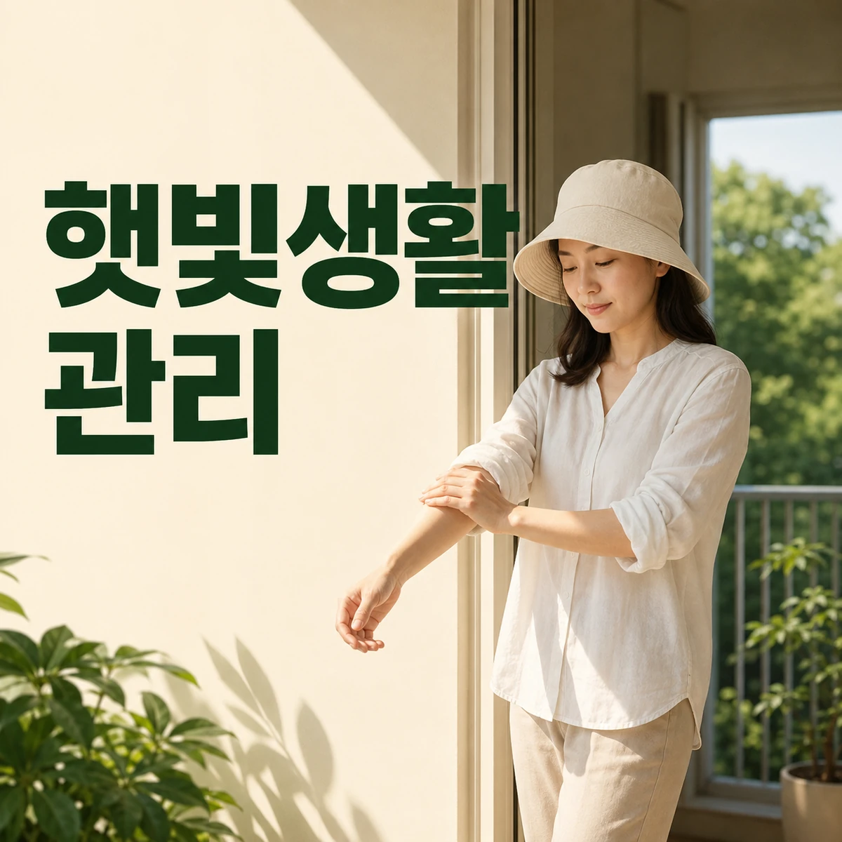 햇빛생활 관리 장면