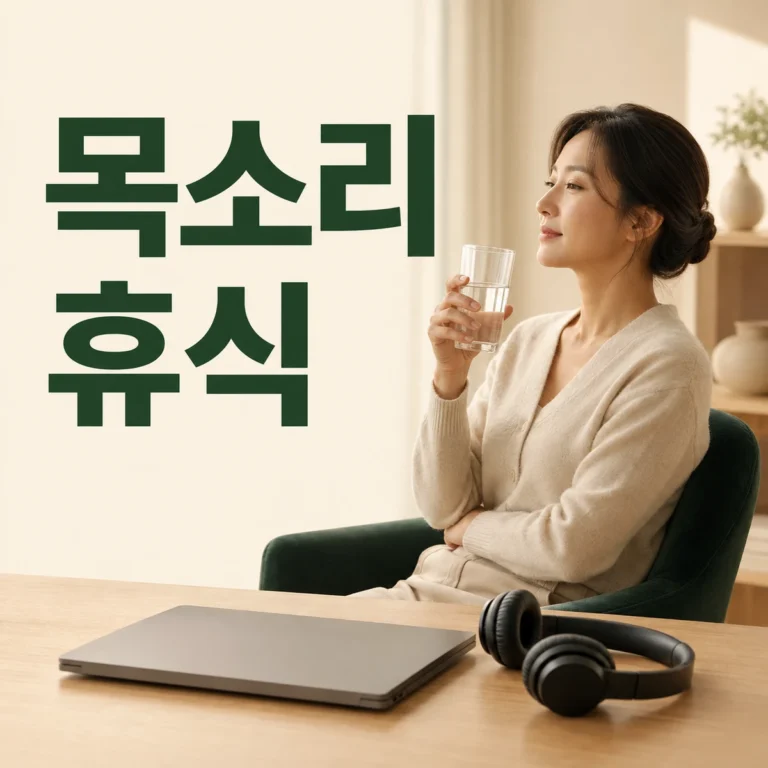 목소리 휴식 생활 장면