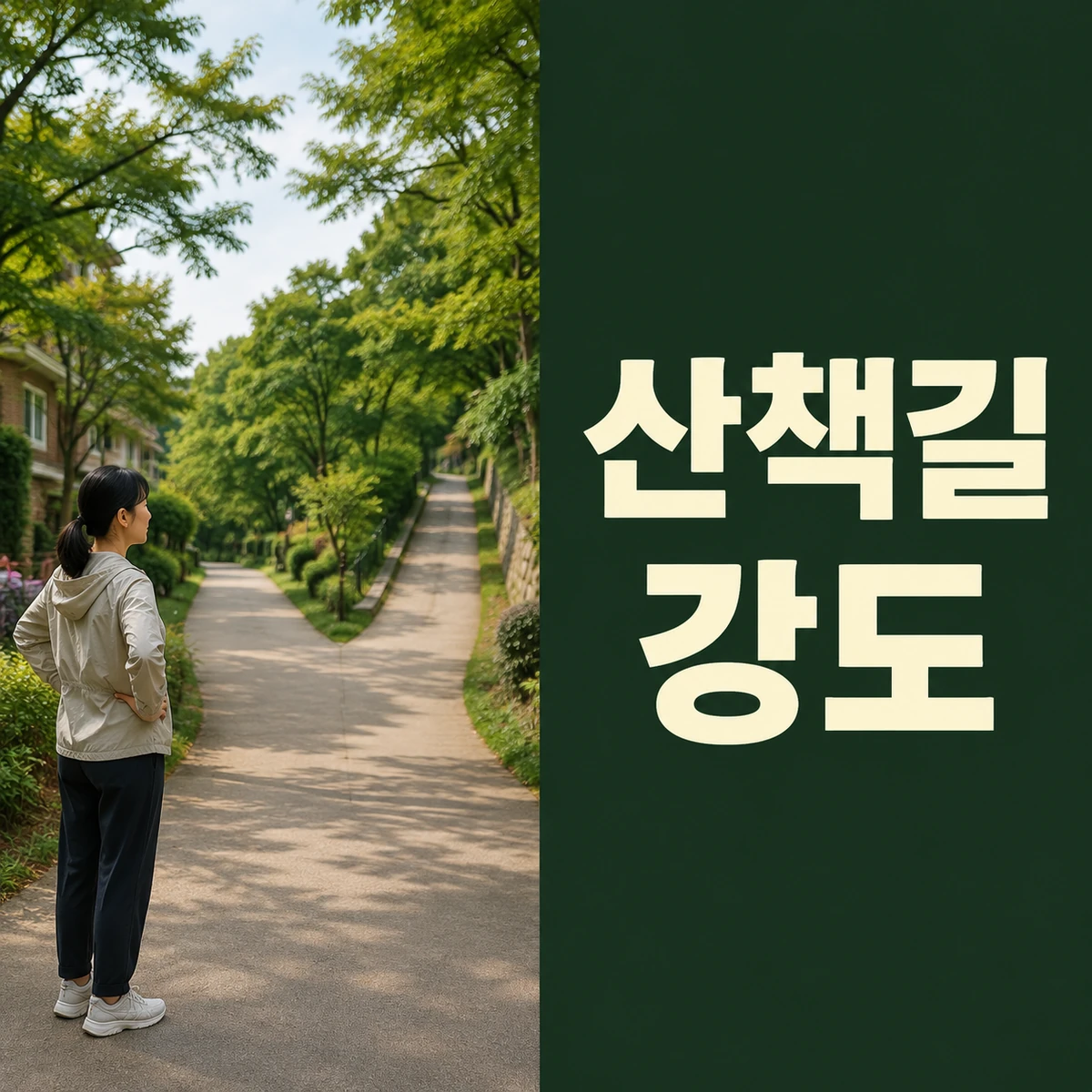 주말 산책길의 경사와 휴식 지점을 지도에서 확인하는 사람