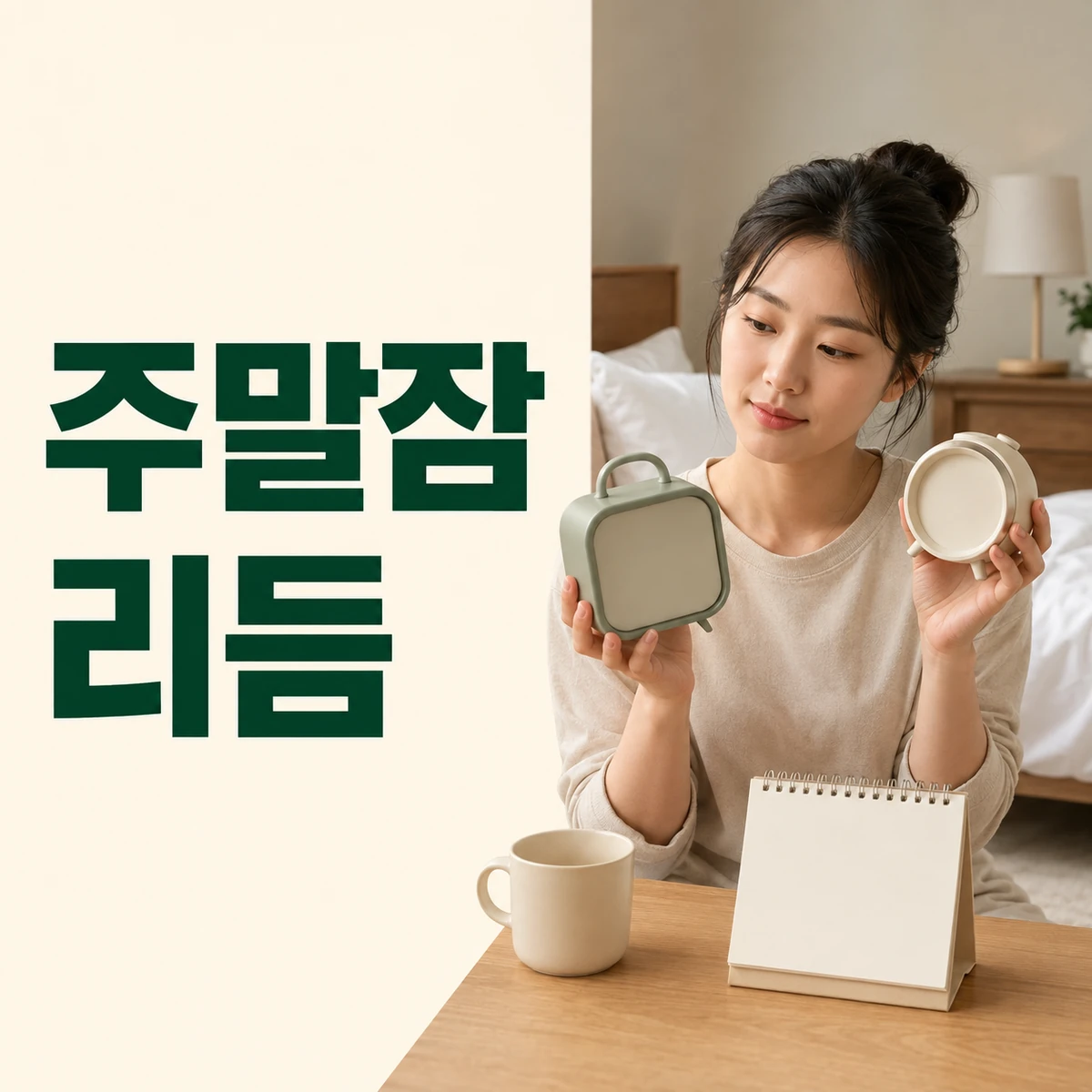 일요일 밤 가방과 월요일 아침 알람을 함께 준비하는 사람